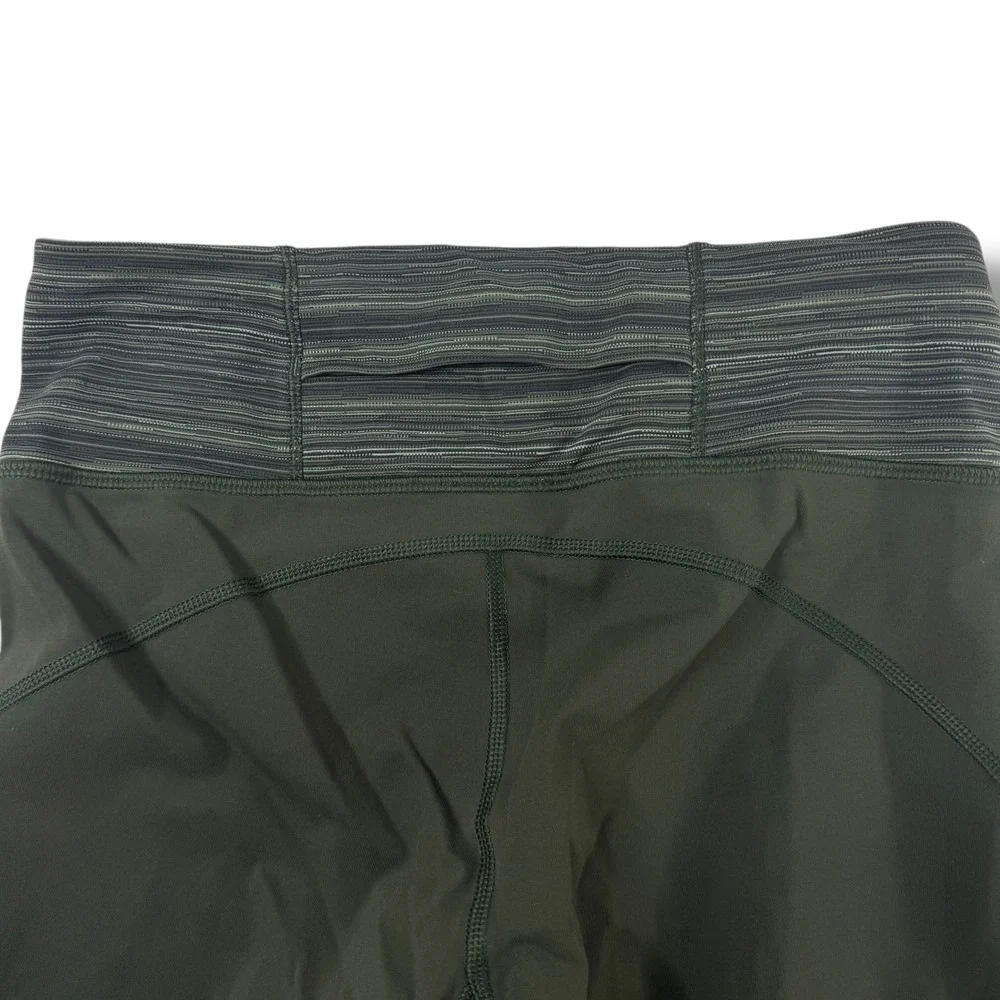 Lululemon Green‎ Cropped Yoga Pants Women's Size 6 Athletic Leggings